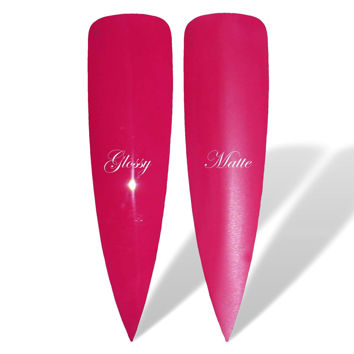 Passion Light Red Glossy &amp; Matte HEMA Free Gel Nail Polish Swatches