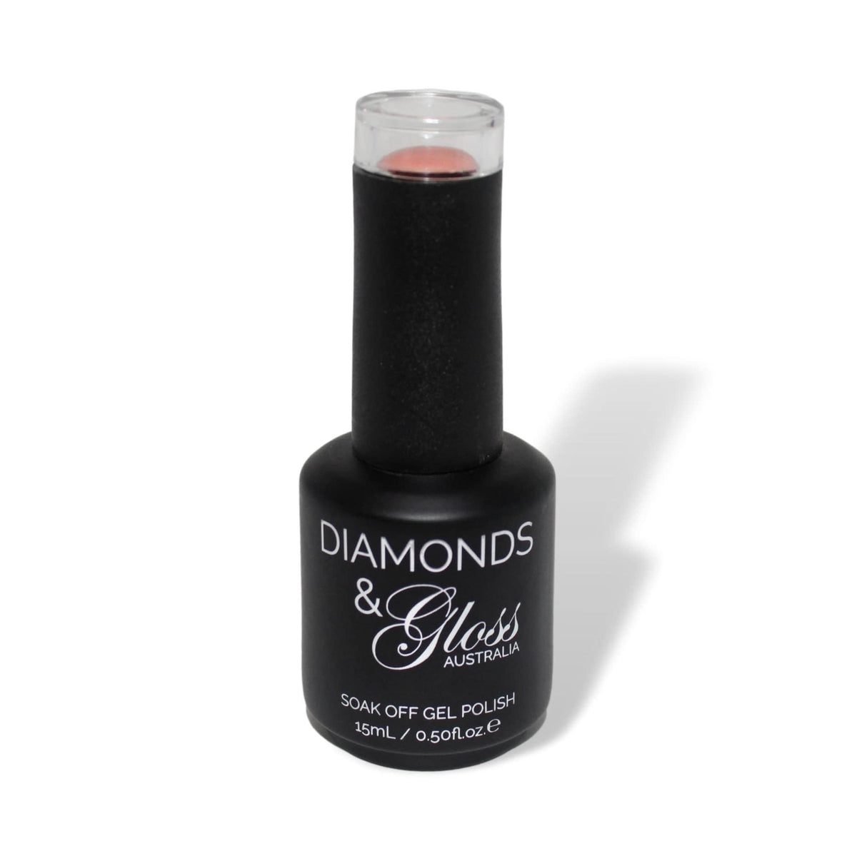 Peaches Nude Shimmer HEMA Free Gel Nail Polish Diamonds & Gloss Australia 15ml Bottle Vegan , Cruelty Free