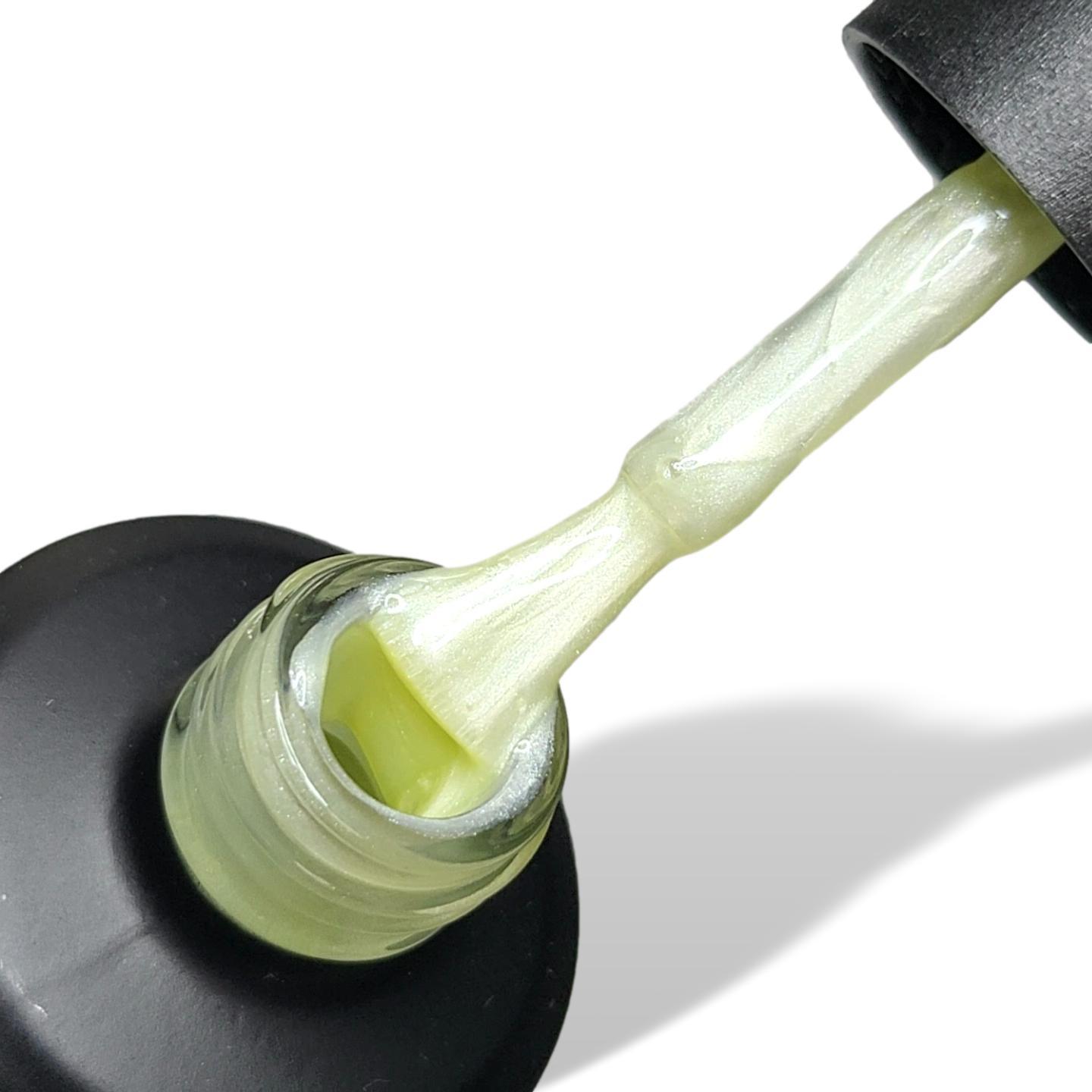 Pearl White HEMA Free Gel Nail Polish 15ml Bottle & Brush