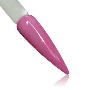 Petals Transparent French Pink HEMA Free Gel Polish on Nail Swatch Stick
