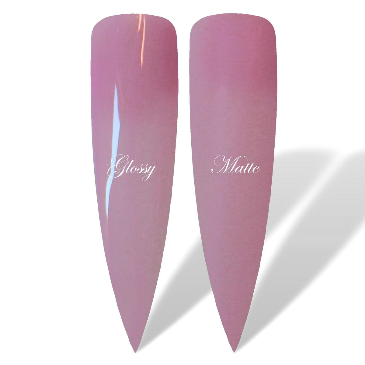 Petals Transparent French Pink Glossy &amp; Matte HEMA Free Gel Nail Polish Swatches