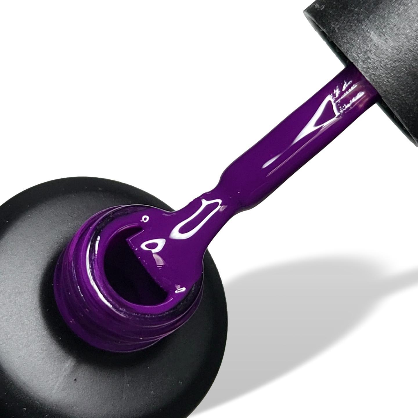 Poison Deep Purple HEMA Free Gel Nail Polish 15ml Bottle & Brush