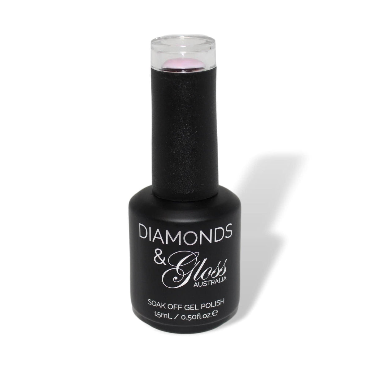 Princess Light Baby Pink Shimmer HEMA Free Gel Nail Polish Diamonds & Gloss Australia 15ml Bottle Vegan , Cruelty Free