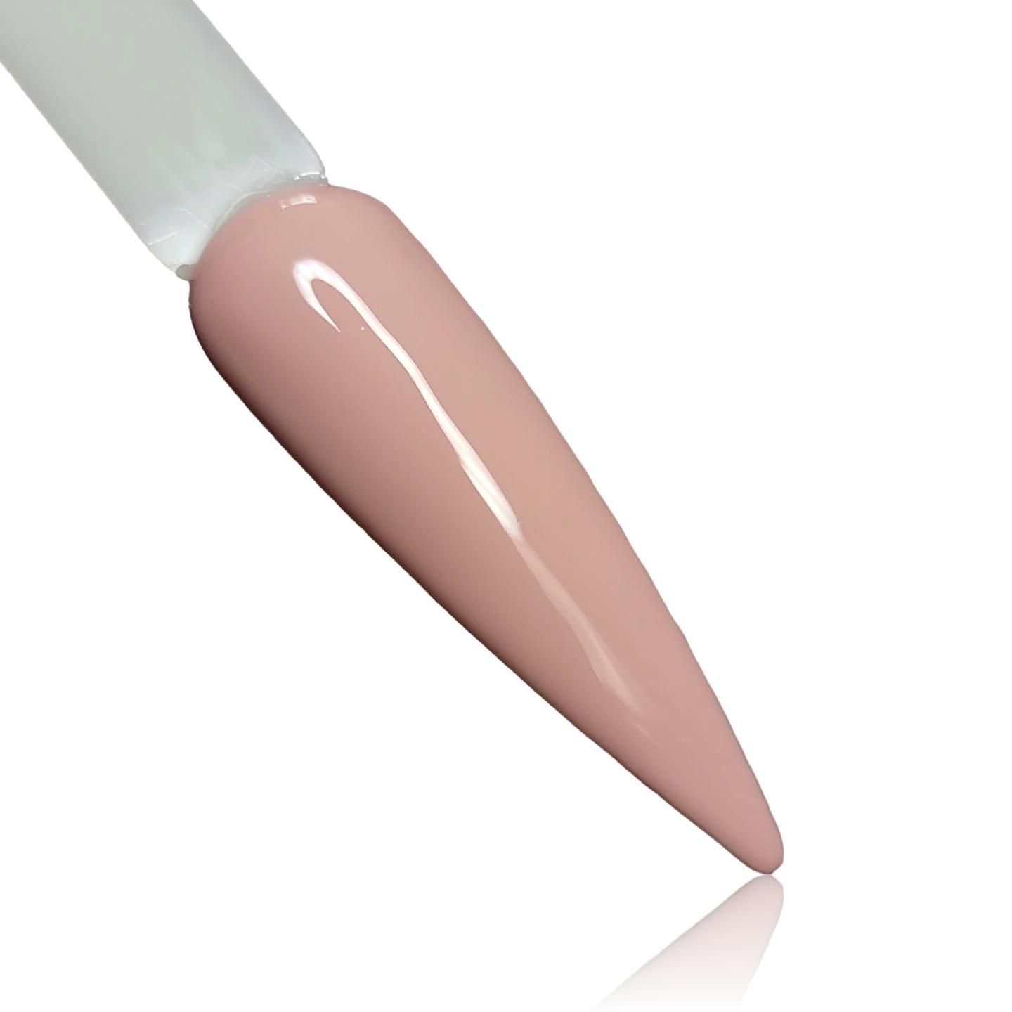 Rose Beige Nude HEMA Free Gel Polish on Nail Swatch Stick