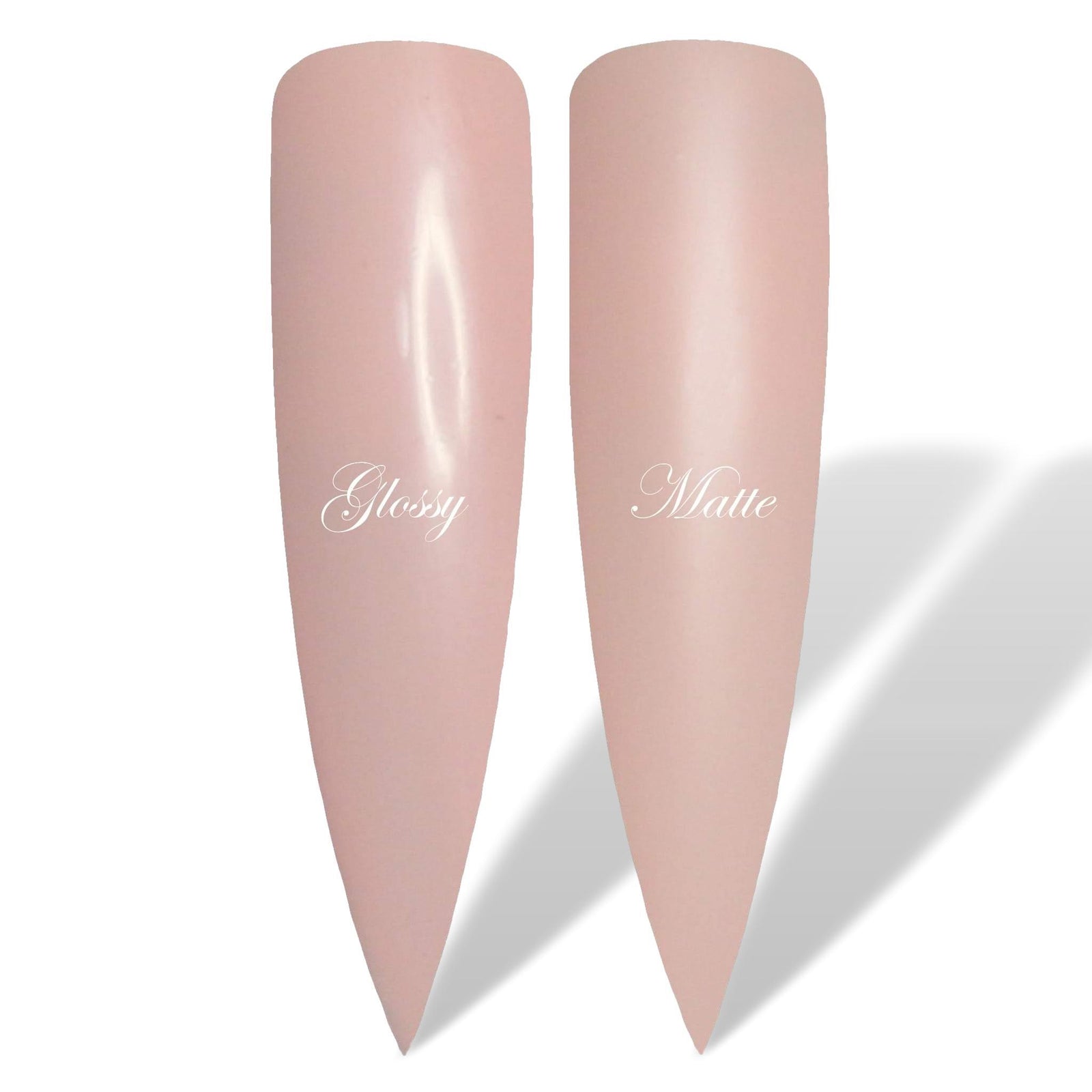 Rose Beige Nude Glossy & Matte HEMA Free Gel Nail Polish Swatches