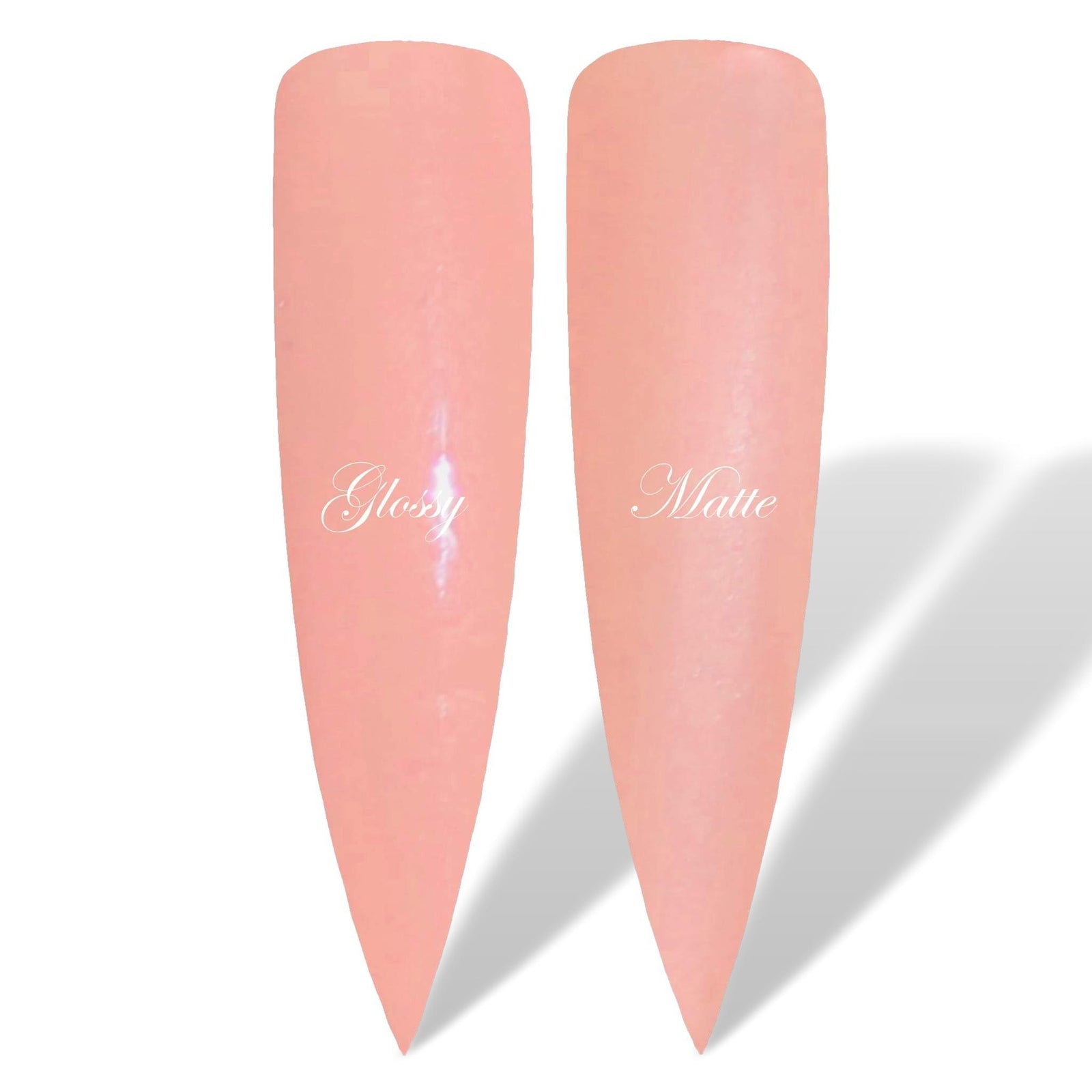 Salmon Peach Orange Glossy & Matte HEMA Free Gel Nail Polish Swatches