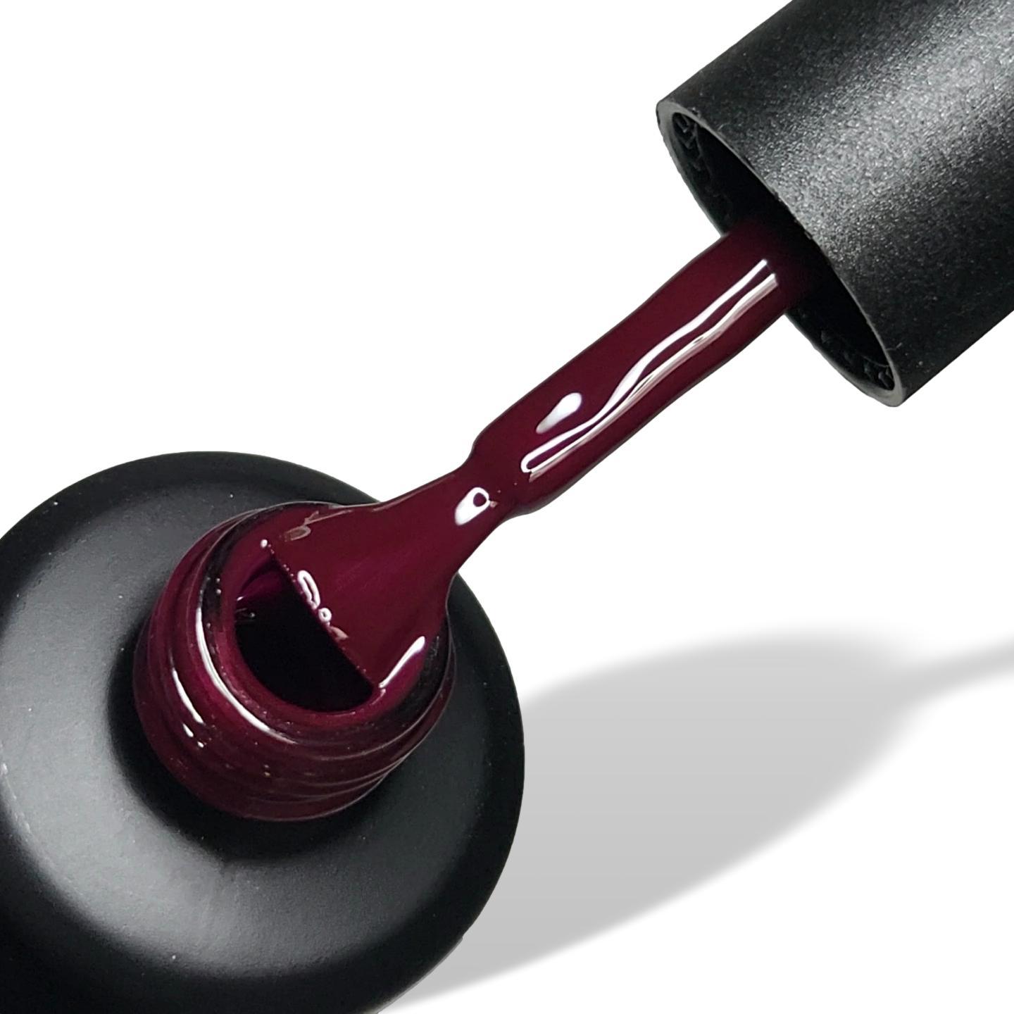 Sangria Maroon HEMA Free Gel Nail Polish 15ml Bottle & Brush