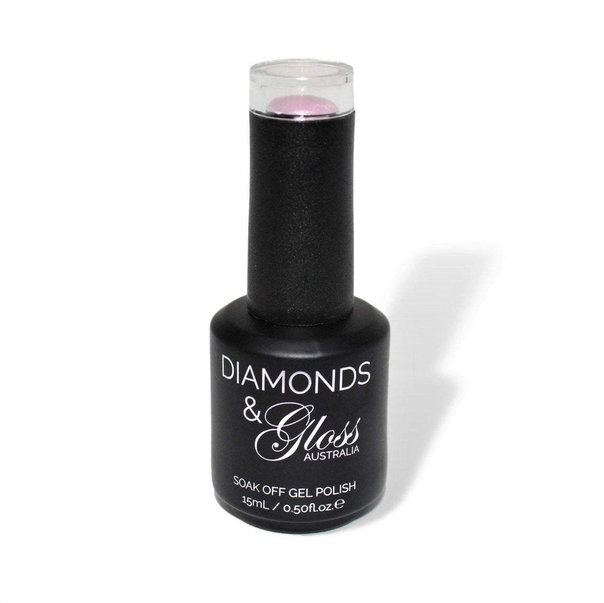 Satin Light Pink Pearl HEMA Free Gel Nail Polish Diamonds & Gloss Australia 15ml Bottle Vegan , Cruelty Free