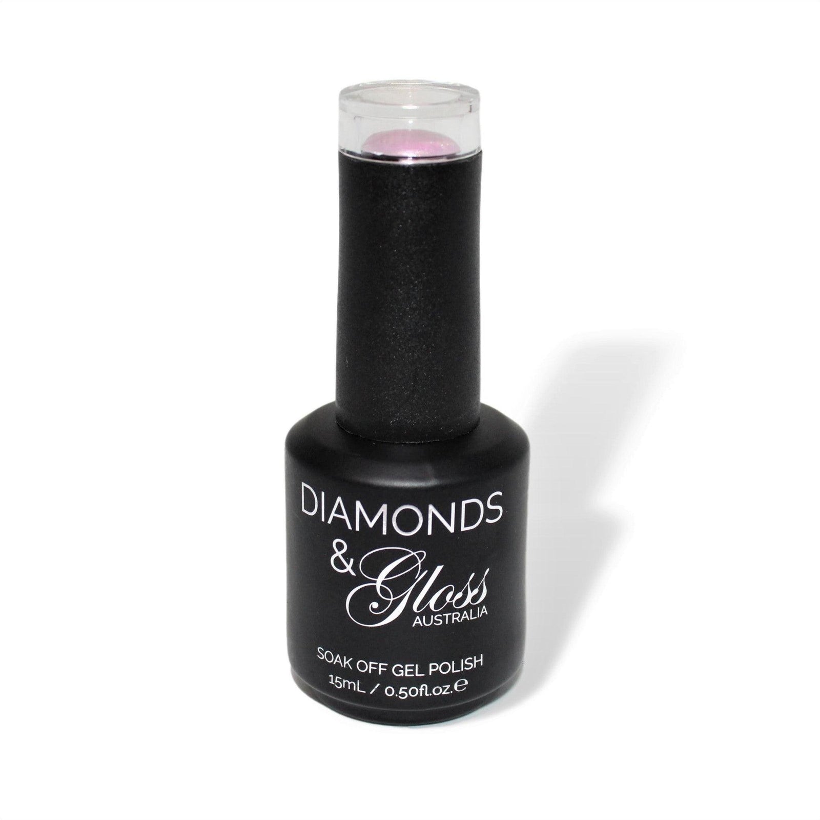 Satin Light Pink Pearl HEMA Free Gel Nail Polish Diamonds & Gloss Australia 15ml Bottle Vegan , Cruelty Free
