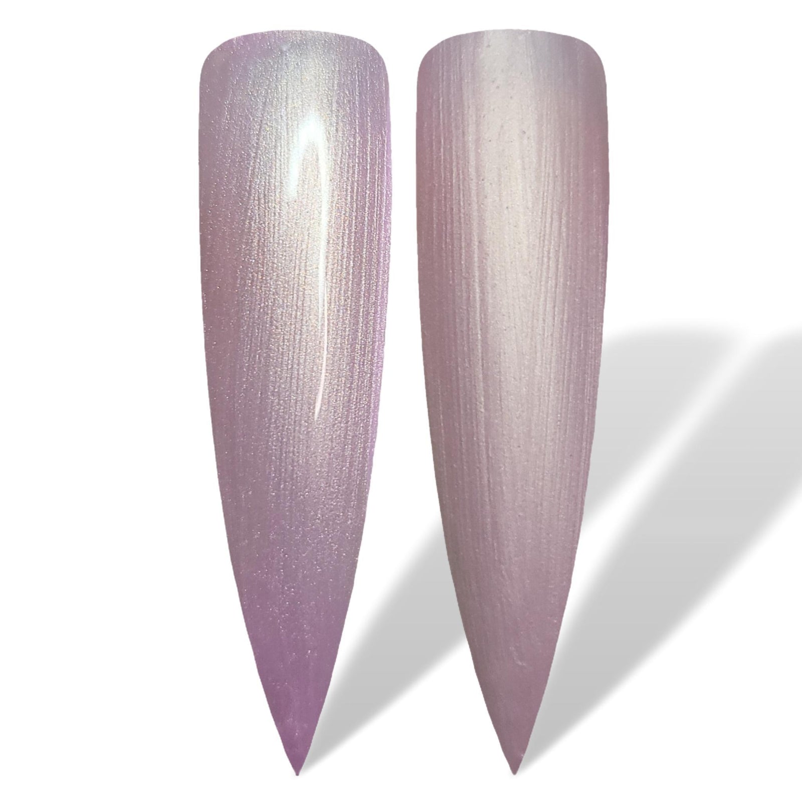 Satin Light Pink Pearl Glossy & Matte HEMA Free Gel Nail Polish Swatches