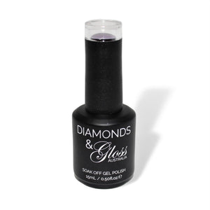 Secret Light Purple Shimmer HEMA Free Gel Nail Polish Diamonds & Gloss Australia 15ml Bottle Vegan , Cruelty Free 