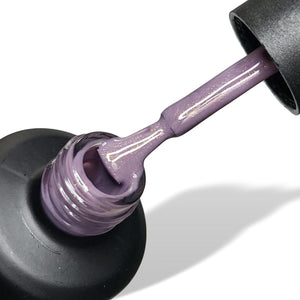 Secret Light Purple Shimmer HEMA Free Gel Nail Polish 15ml Bottle & Brush