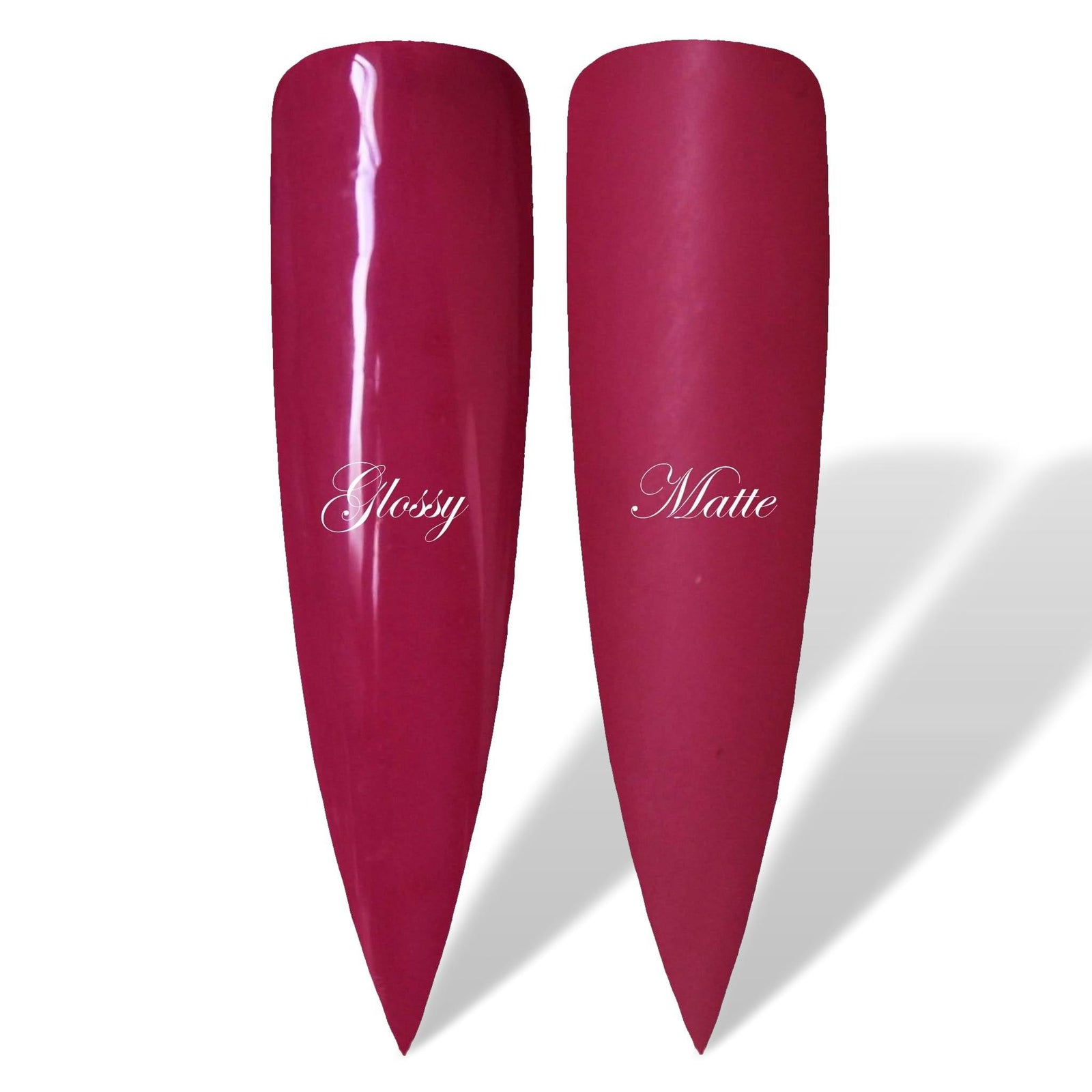 Seduction Red Glossy & Matte HEMA Free Gel Nail Polish Swatches 