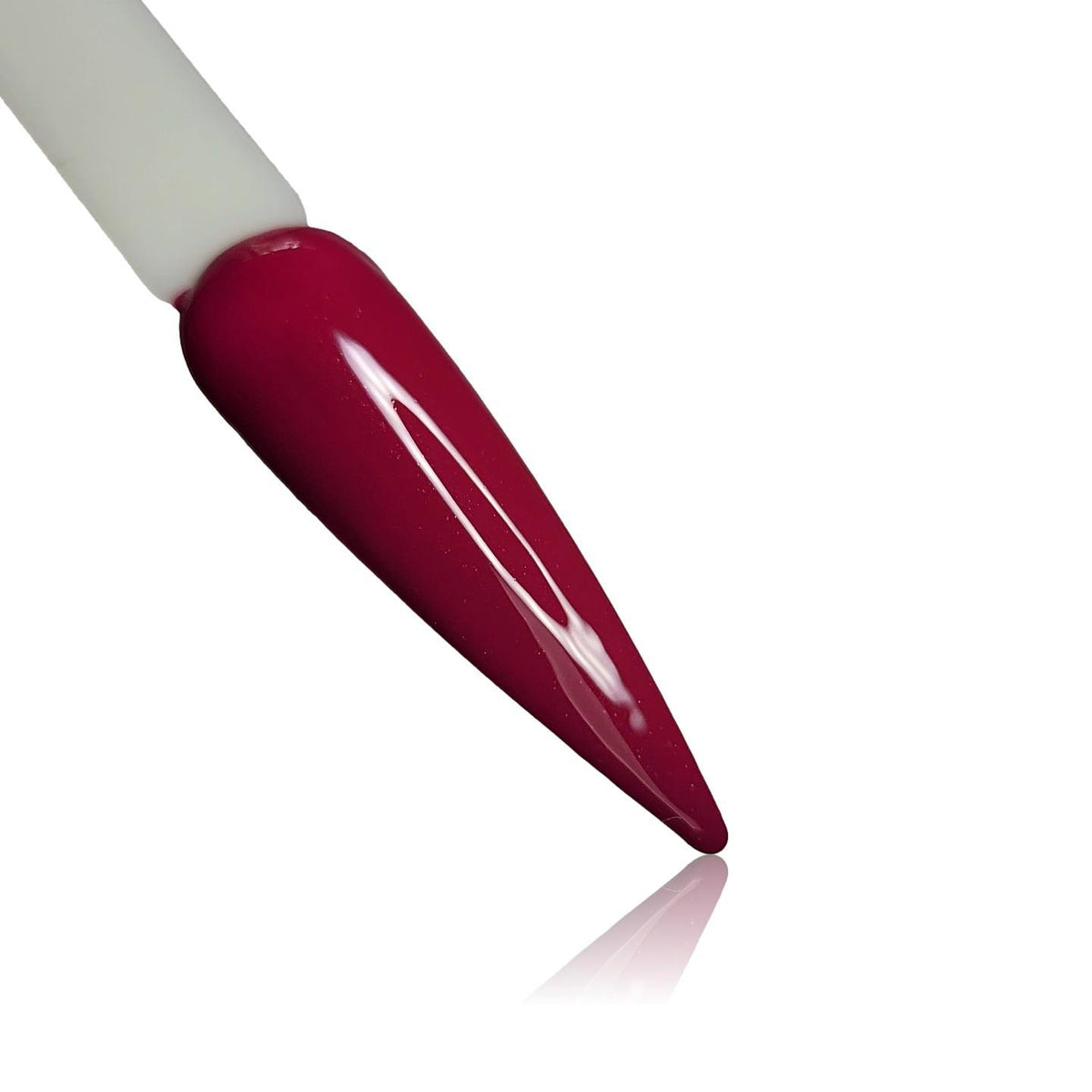 Seduction Red HEMA Free Gel Polish on Nail Swatch Stick 