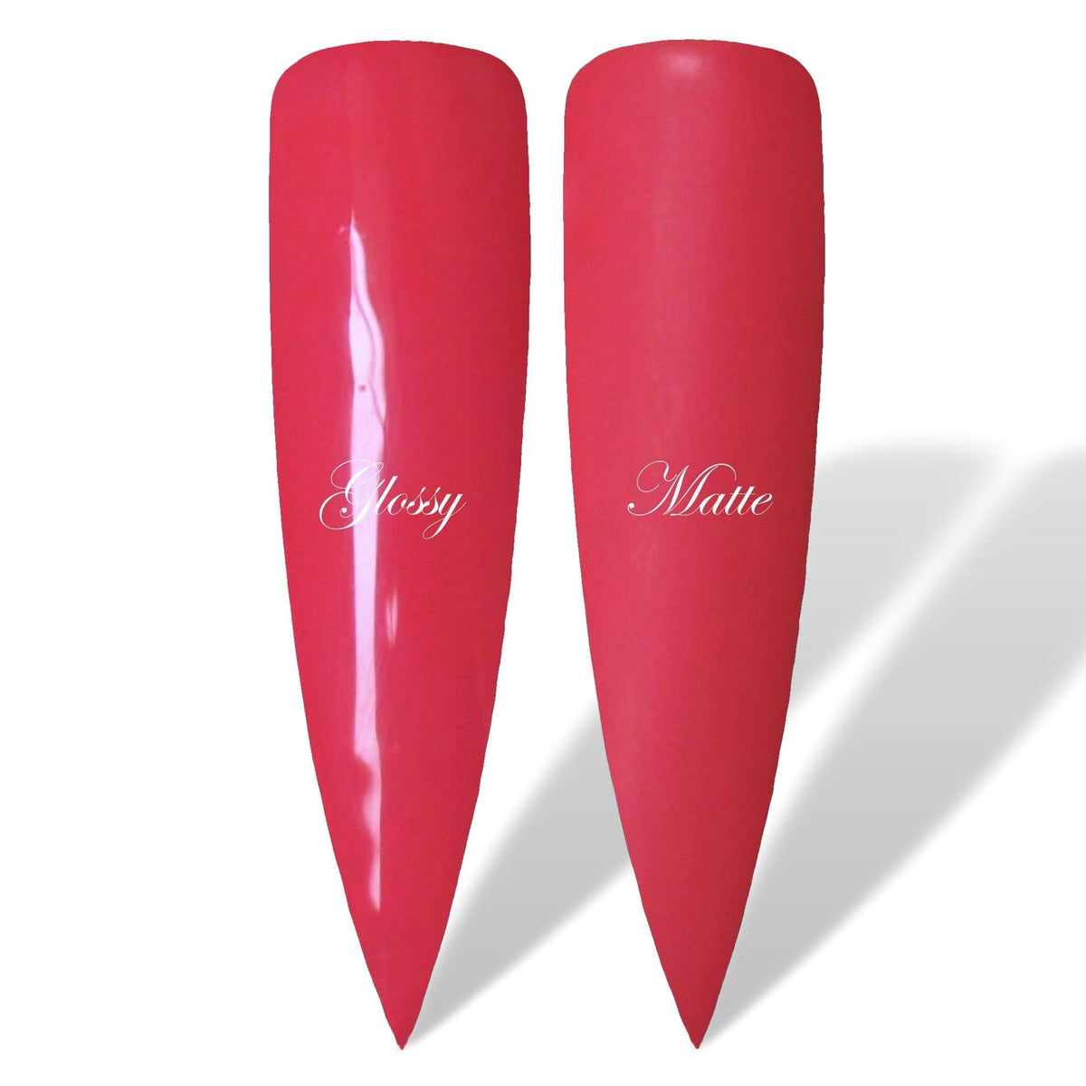 Seeing Red Glossy &amp; Matte HEMA Free Gel Nail Polish Swatches 