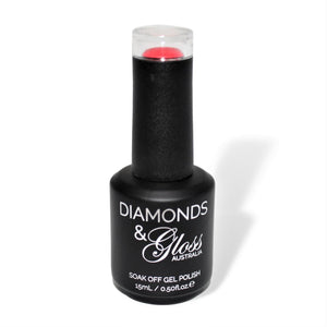 Seeing Red HEMA Free Gel Nail Polish Diamonds & Gloss Australia 15ml Bottle Vegan , Cruelty Free