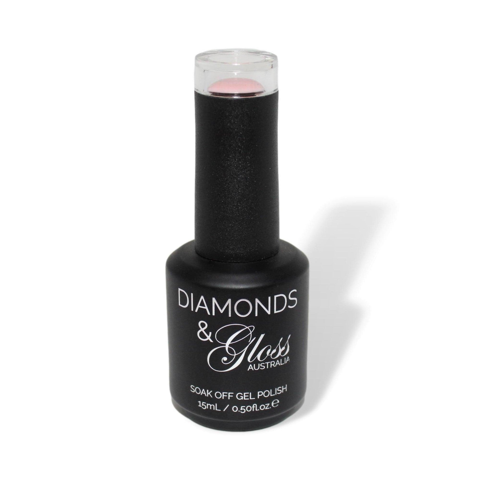 Sleeping Beauty Nude Pink HEMA Free Gel Nail Polish Diamonds & Gloss Australia 15ml Bottle Vegan , Cruelty Free