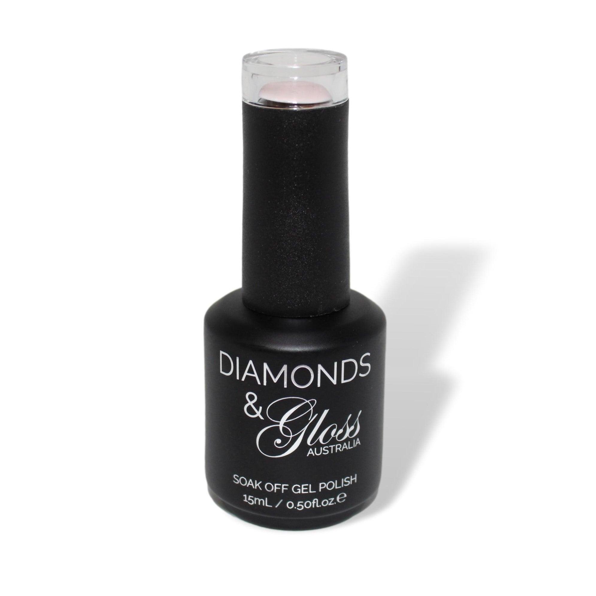 Smooth As Silk Nude HEMA Free Gel Nail Polish Diamonds & Gloss Australia 15ml Bottle Vegan , Cruelty Free