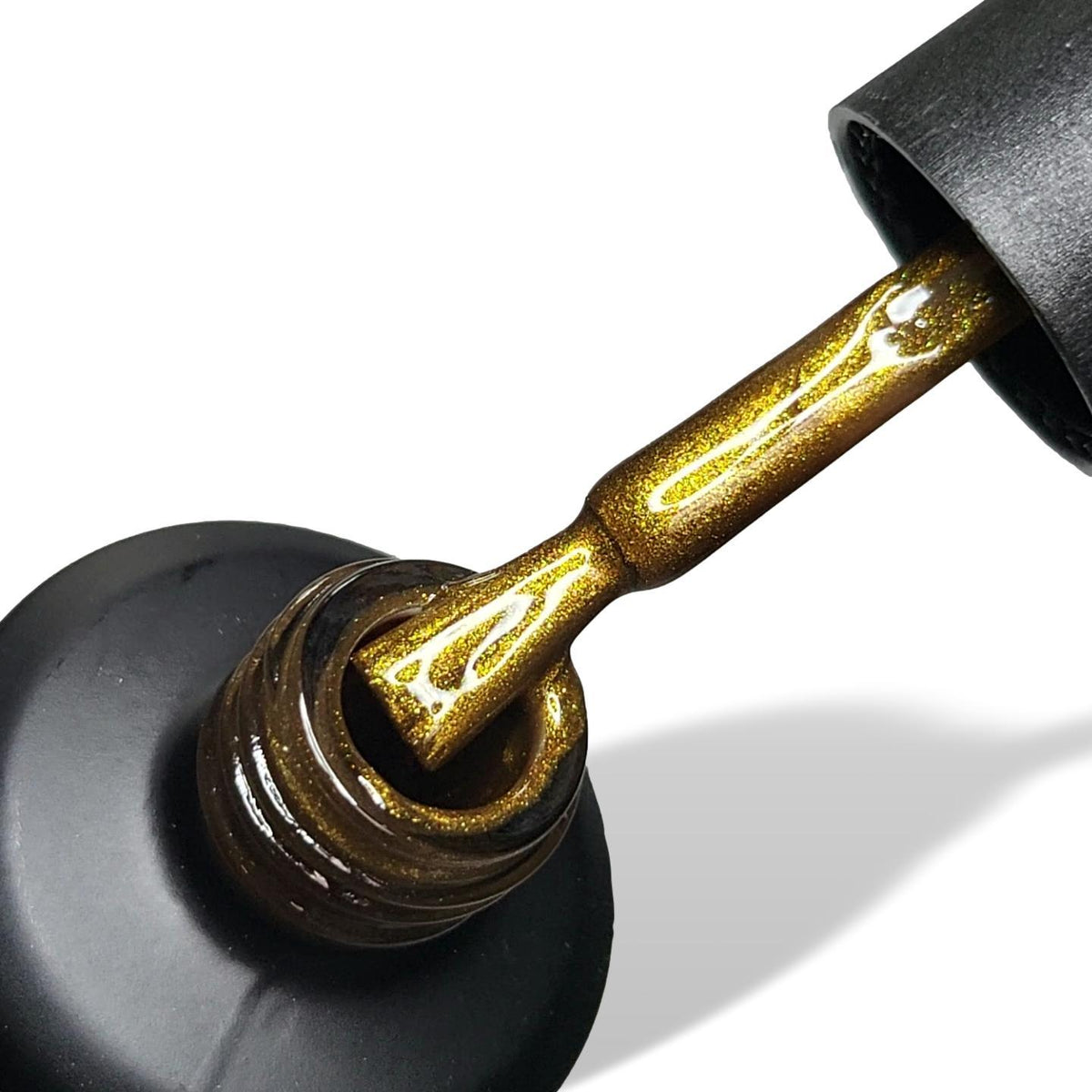 Sphynx Glossy gold shimmer HEMA Free Gel Nail Polish 15ml Bottle & Brush 