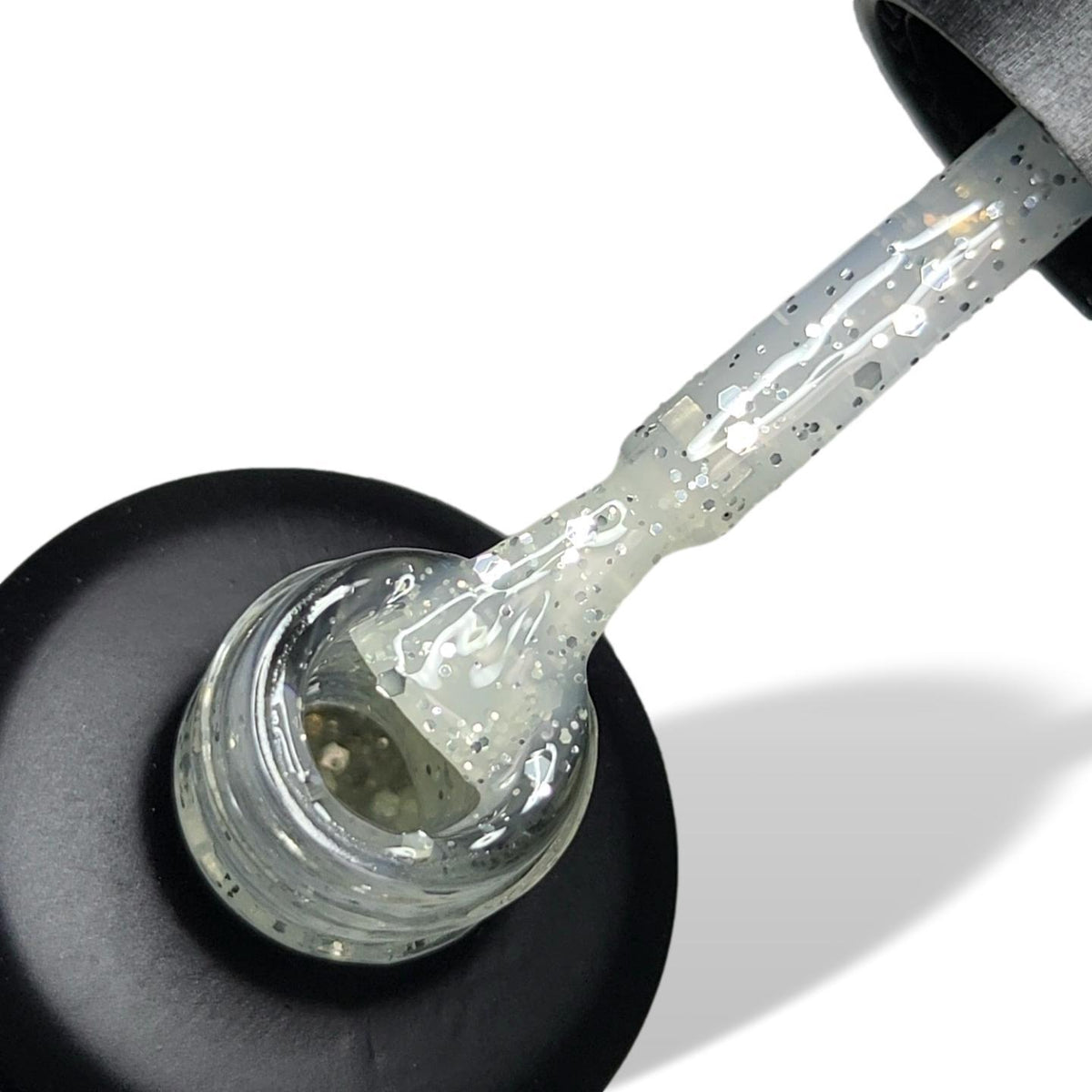 Starry Night Silver Glitter HEMA Free Gel Nail Polish 15ml Bottle & Brush 