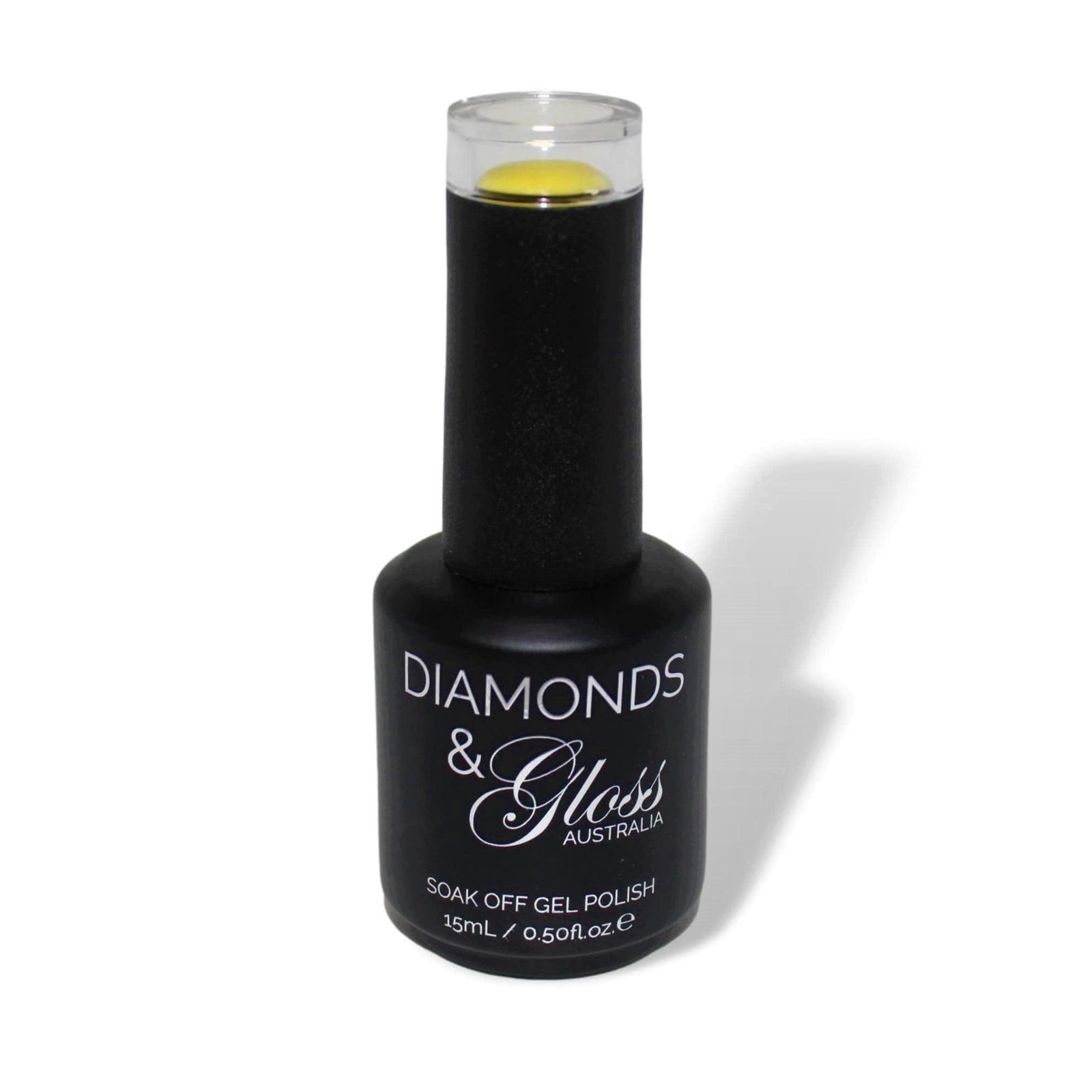Sunny yellow HEMA Free Gel Nail Polish Diamonds & Gloss Australia 15ml Bottle Vegan , Cruelty Free