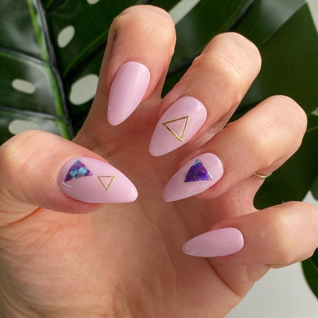 Sweet HEMA Free Gel Nail Polish Diamonds & Gloss Australia Painted on Gel , Polygel and Acrylic Nails with Nail Art. Vegan , Cruelty Free