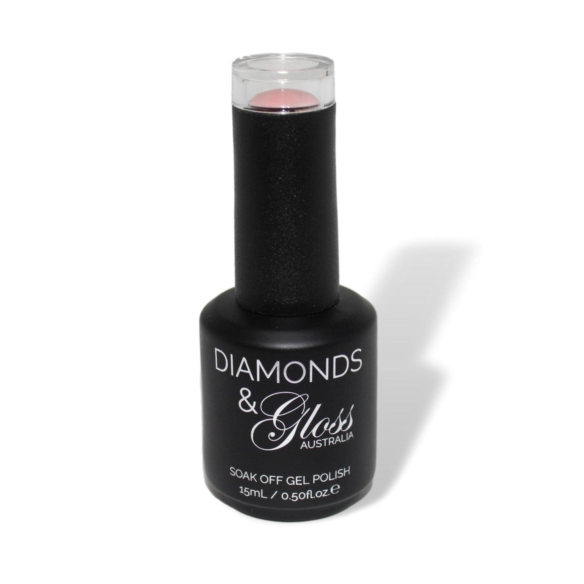 Tan Natural French Transparent HEMA Free Gel Nail Polish Diamonds & Gloss Australia 15ml Bottle Vegan , Cruelty Free