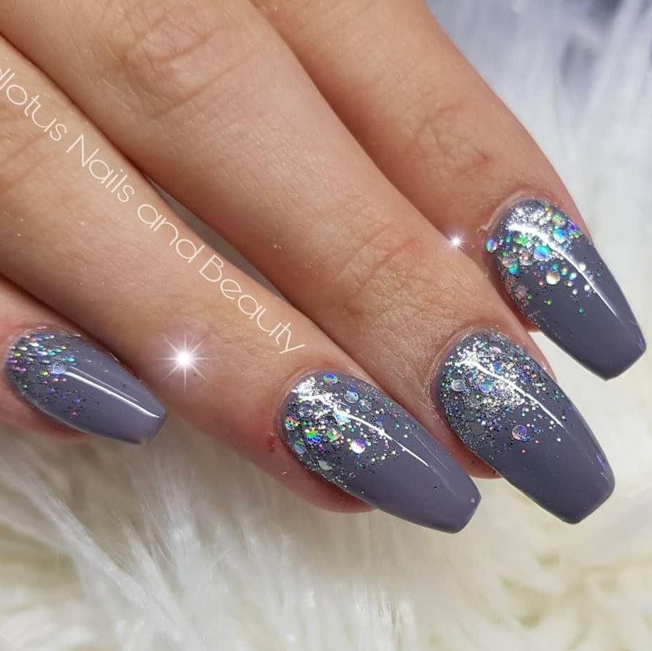 Thunder Dark Grey Glossy & Matte HEMA Free Gel Nail Polish Swatches 