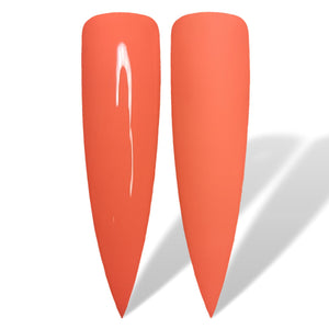 Tropics Neon Orange Glossy & Matte HEMA Free Gel Nail Polish Swatches 