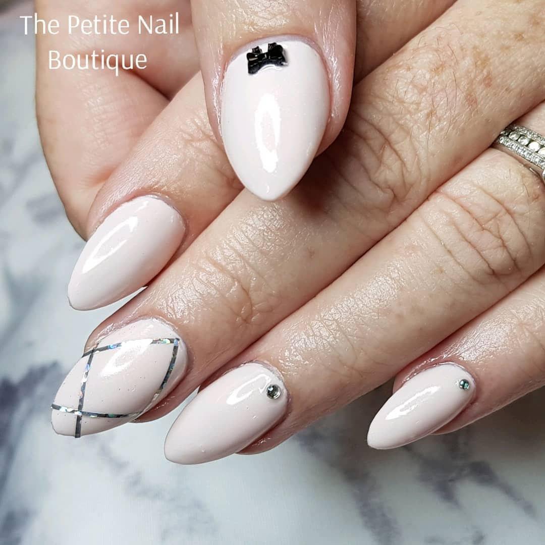 Vanilla Nude HEMA Free Gel Nail Polish Diamonds & Gloss Australia Painted on Gel , Polygel and Acrylic Nails with Nail Art. Vegan , Cruelty Free