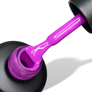 Very Violet Bright Neon Purple HEMA Free Gel Nail Polish 15ml Bottle & Brush 