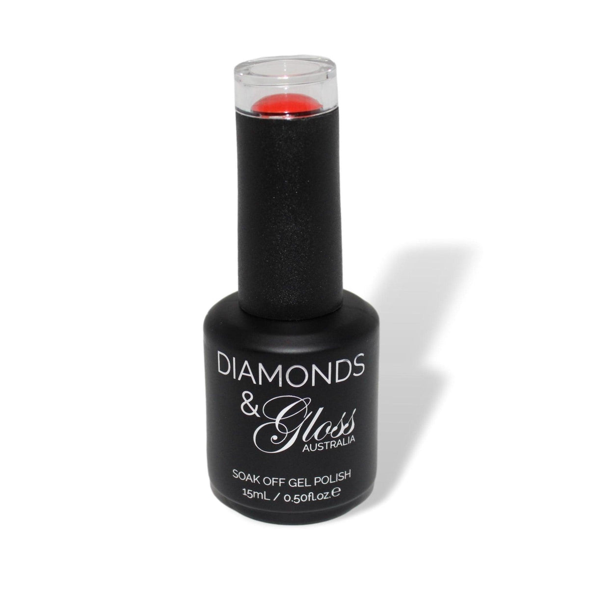 Vixen Red HEMA Free Gel Nail Polish Diamonds & Gloss Australia 15ml Bottle Vegan, Cruelty Free