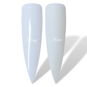 White Glossy & Matte HEMA Free Gel Nail Polish Swatches 