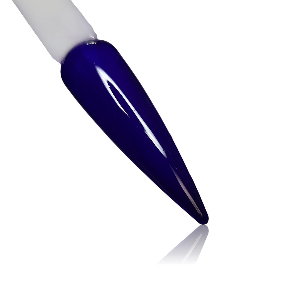 Your Majesty Dark Blue HEMA Free Gel Polish on Nail Swatch Stick 