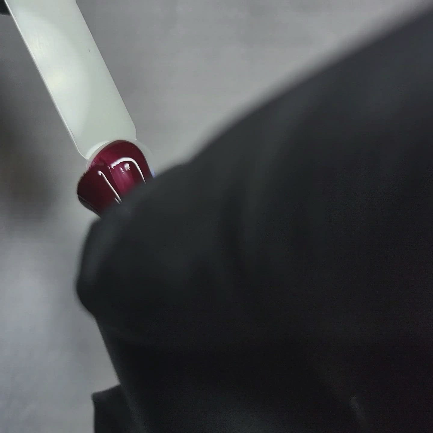 Red Velvet Deep Red HEMA Free Gel Nail Polish Diamonds & Gloss Australia Video Painting a Nail Swatch Stick with cruelty free and vegan Gel Polish which can be used on acrylic, builder gel and polygel nails.