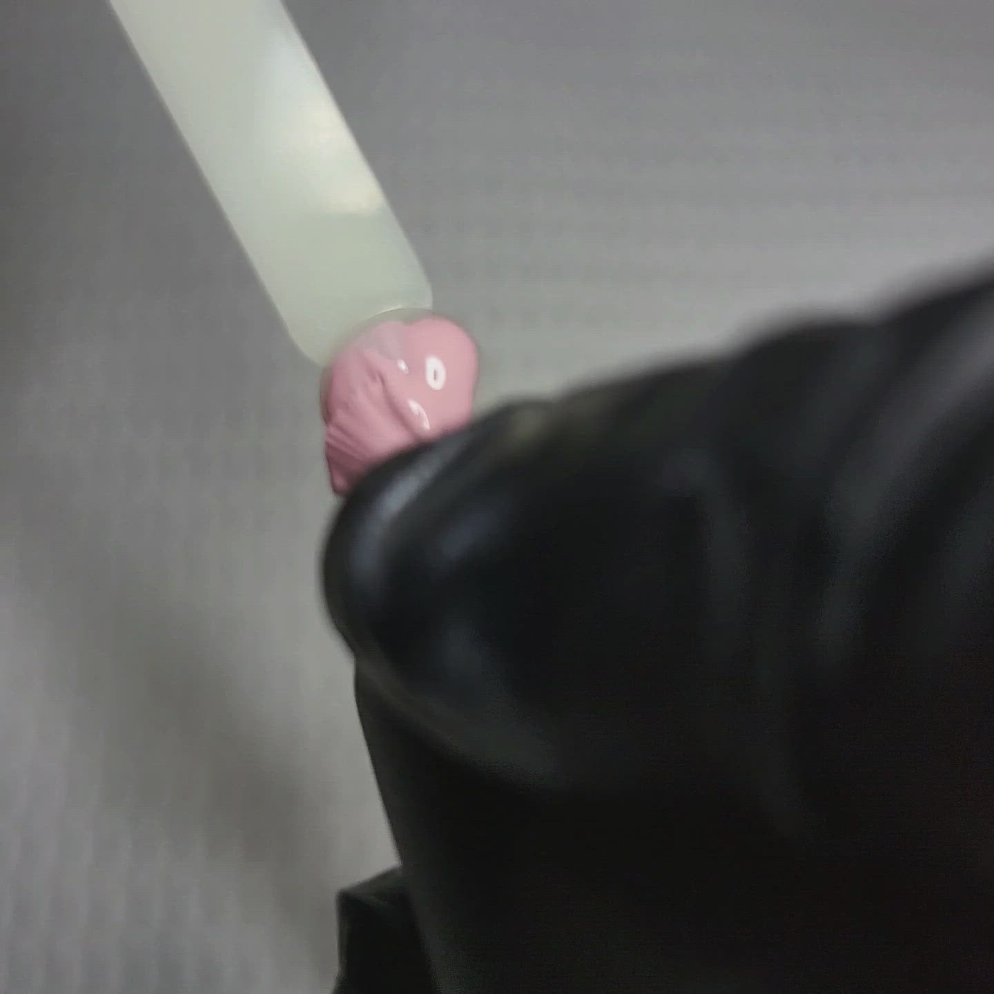 Sweet light baby pink HEMA Free Gel Nail Polish Diamonds & Gloss Australia Video Painting a Nail Swatch Stick with cruelty free and vegan Gel Polish which can be used on acrylic, builder gel and polygel nails.