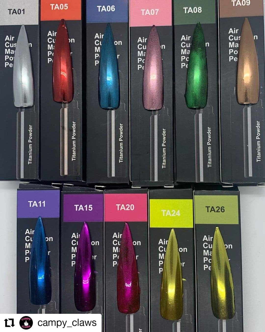 Silver Coloured Chrome Pigment Powder Pens