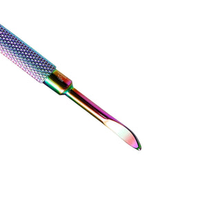 pointy end chameleon rainbow chrome Cuticle Pusher