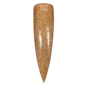 Gold Holographic Glitter Nail Swatch Display