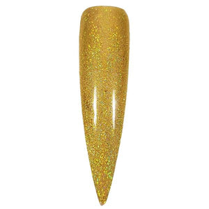 Gold Holographic Glitter Rainbow Sparkles Nail Swatch