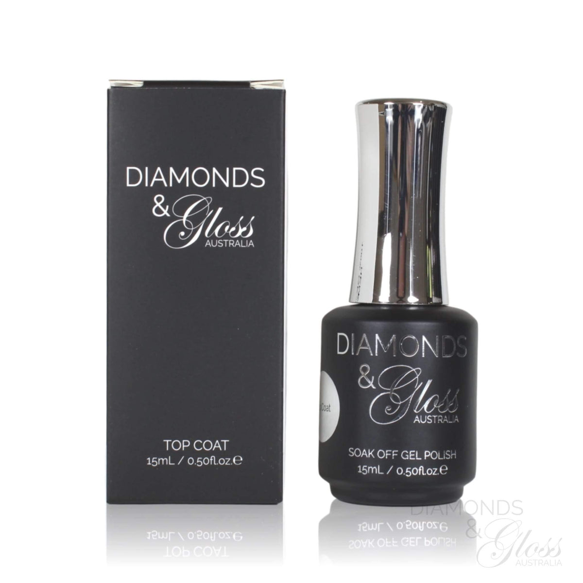 Top Coat 15ml HEMA Free Gel Polish Top Coat Diamonds &amp; Gloss Australia